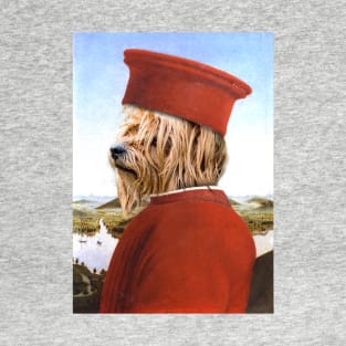 Portrait of a Yorkshire as Federico da Montefeltro - Pet Gift T-Shirt